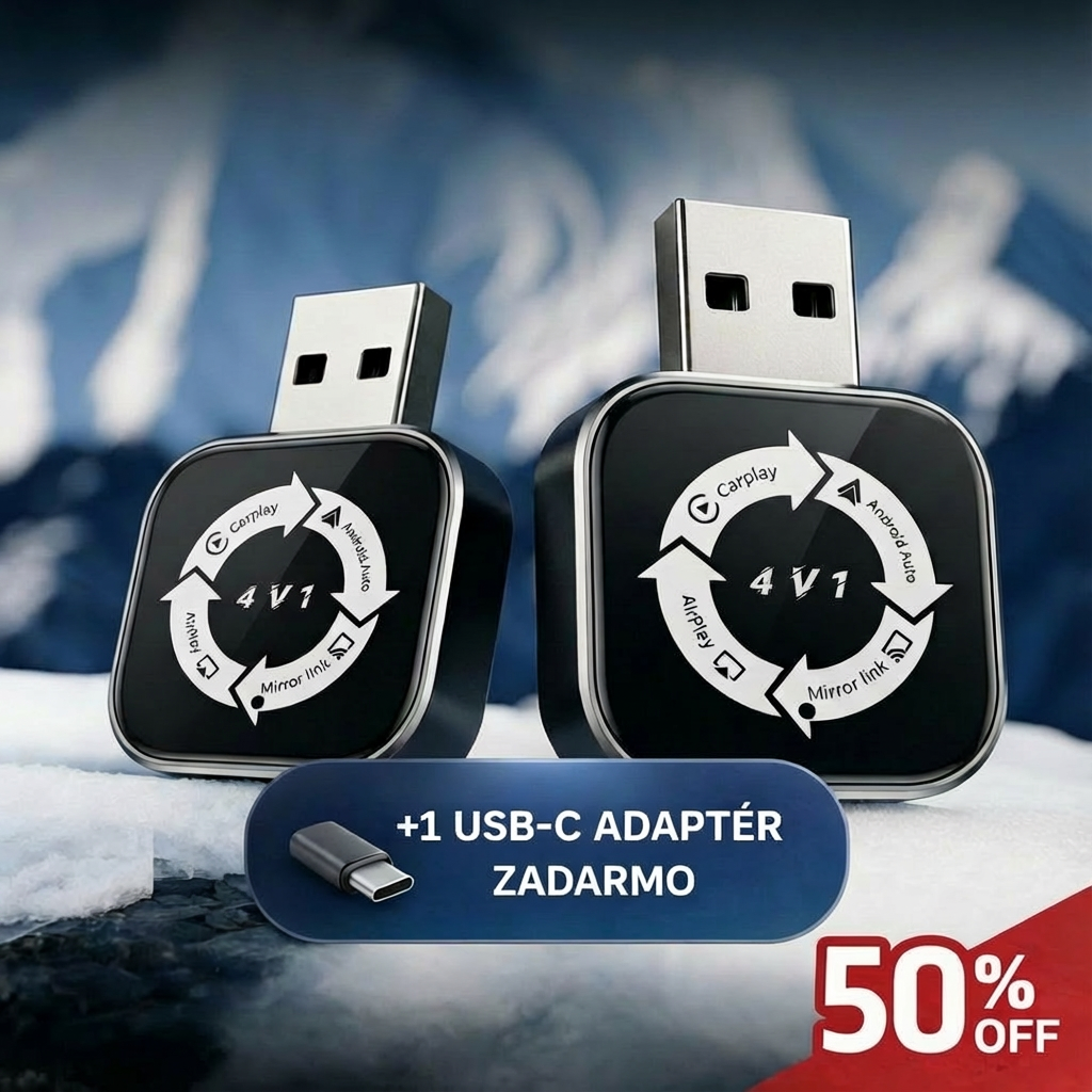 Bezdrôtový adaptér CarPlay 4 v 1